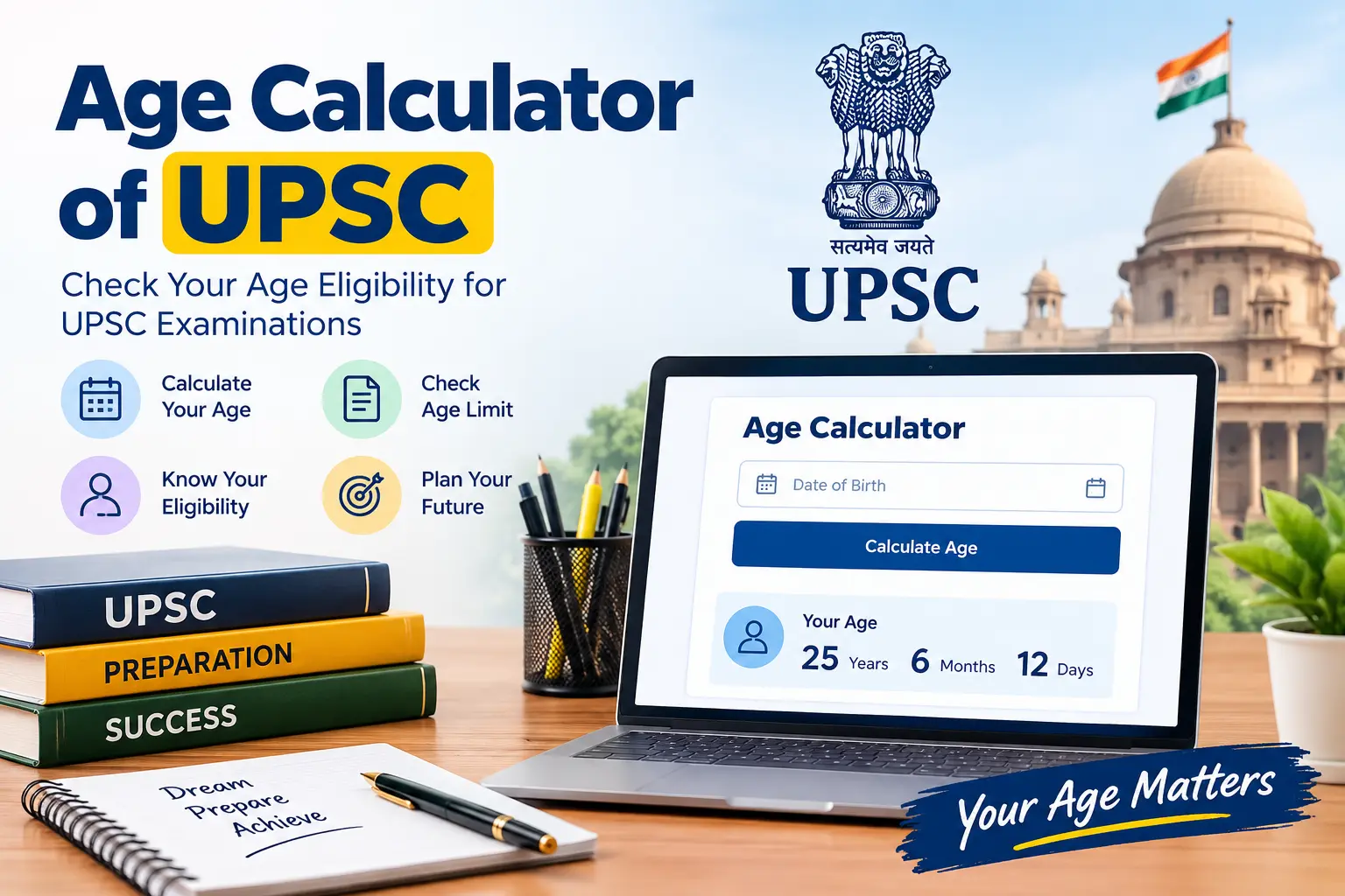 age calculator of upsc